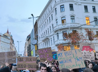 „Věřím vědcům, ne Macinkovi.” Demonstrace proti Motoristům na MŽP pokračují