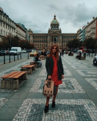 Maria v době studia konzervatoře v Praze. Foto: Maria Ch.