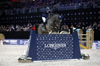 Anna Kellnerová v sedle koně Silverstone G na Prague PlayOffs 2018