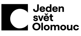 Logo filmového festivalu Jeden svět Olomouc 2025.