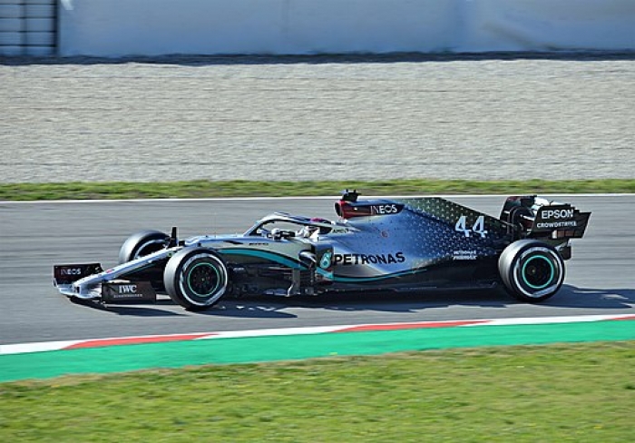 Autocollant numéro 44 Lewis Hamilton F1 Formula One Motorsport - Jaune fluo et noir - France