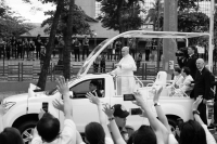 Pope Francis in Popemobile in Philippines 2015