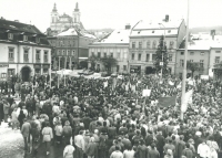 Šternberk v roce 1989