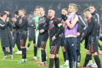 Děkovačka hráčů Sparty po zápase 