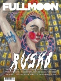 Titulka magazínu Full Moon, kterou Liza Nagibina pro periodikum vytvořila.
