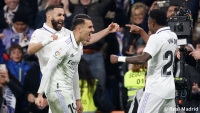 Ofenzivní lavina Realu slavící gól